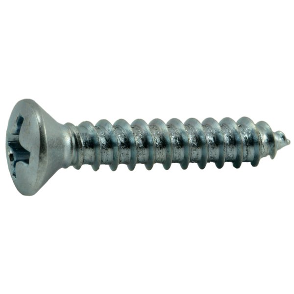 Midwest Fastener Sheet Metal Screw, #6 x 3/4 in, Zinc Plated Steel Oval Head Phillips Drive, 72 PK 62032